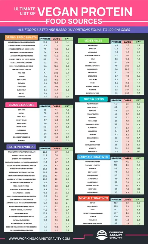 vegan protein sources