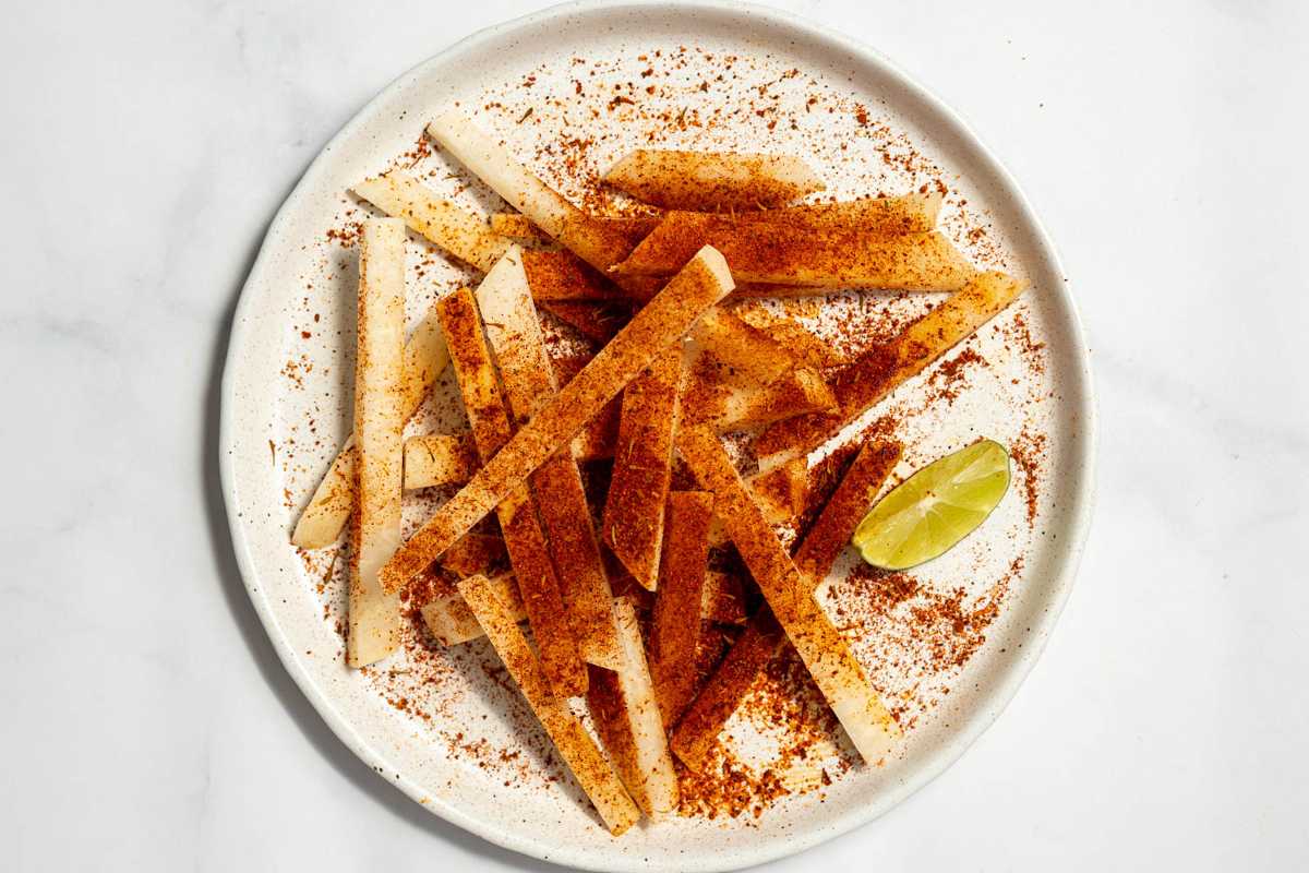 Crunchy Jicama with Tajin and Lime