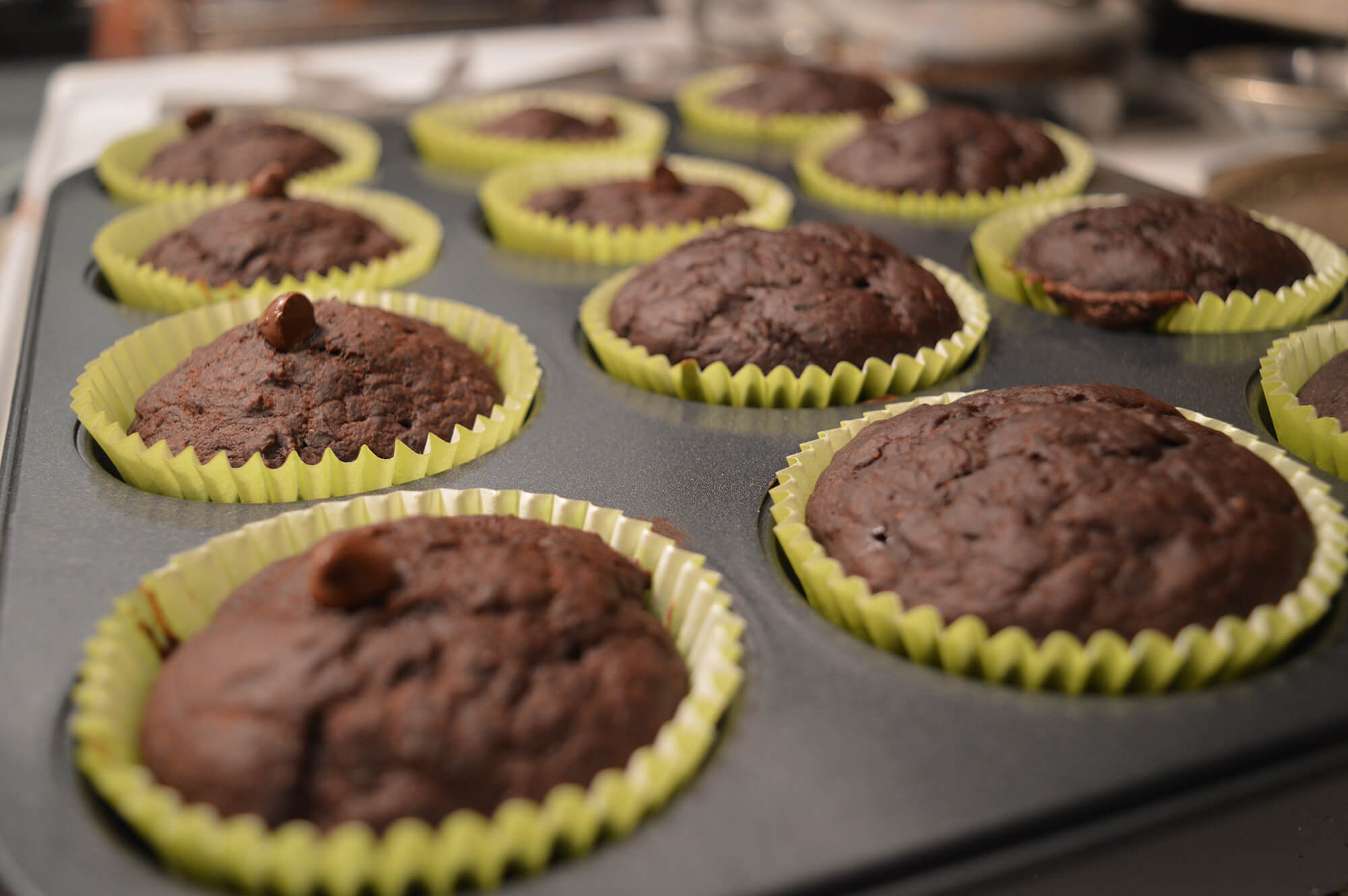 Chocolate Zucchini Cupcakes