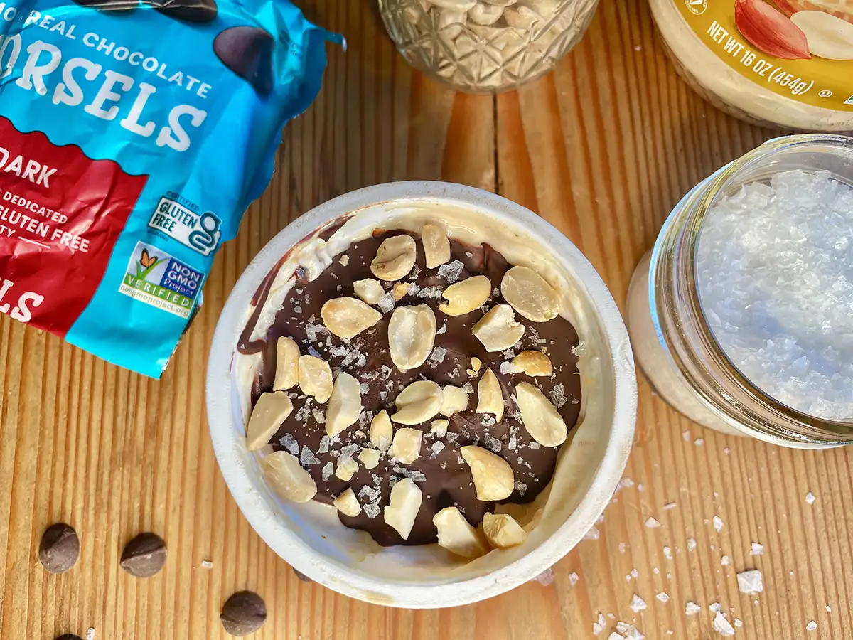High Protein Magic Shell Yogurt Cup