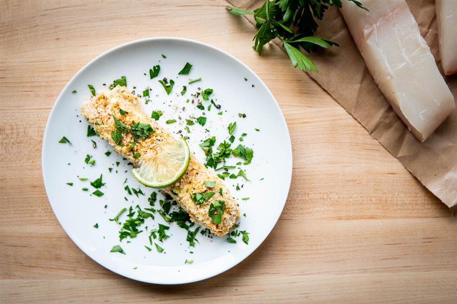 Baked Halibut With Lime & Herbs