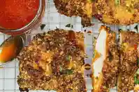 Air Fryer Cornflake Chicken With Hot Honey Sauce