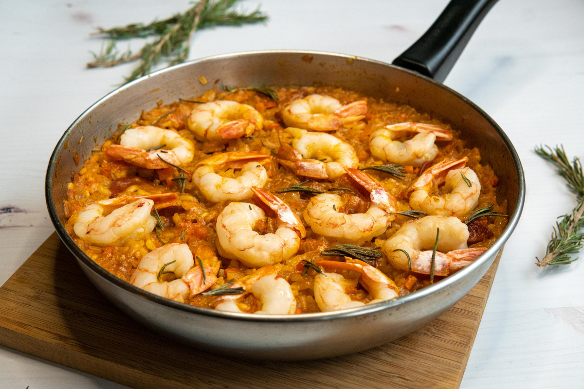 Shrimp and Chorizo Paella