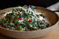 Truffle Kale Salad Pomegranate And Pecorino