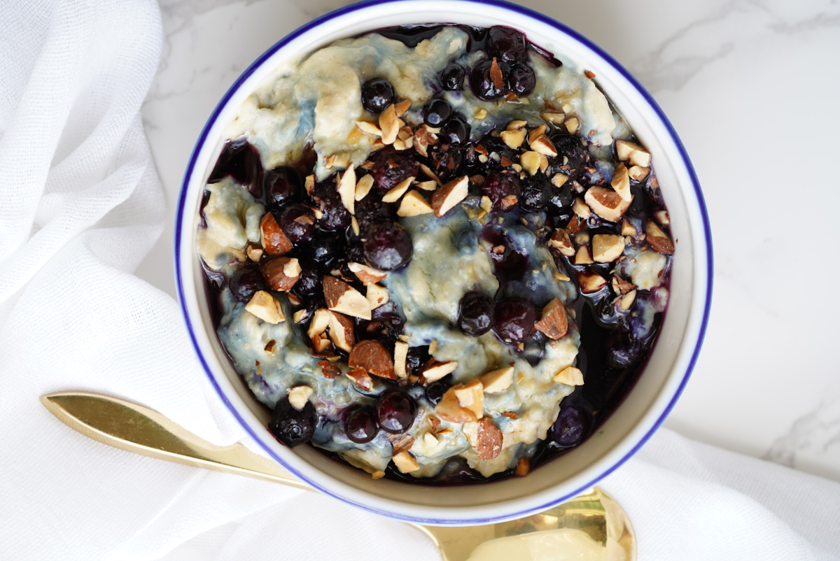 Blueberry Custard Oatmeal