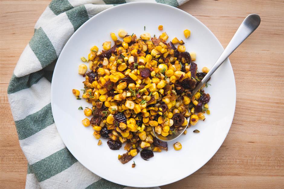 Autumn Corn & Cranberry Salad