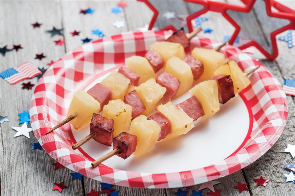 Macro-Friendly Ham and Pineapple Skewers