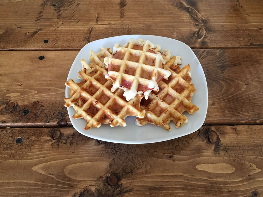 Canadian Bacon Waffles