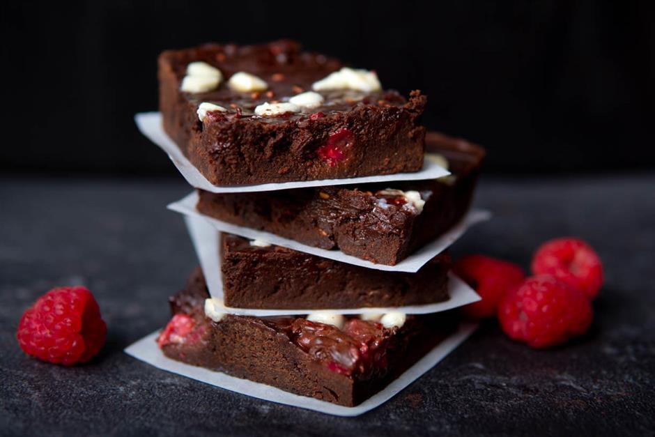 White Chocolate Raspberry Brownies