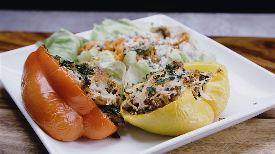 Quinoa and Turkey Stuffed Peppers