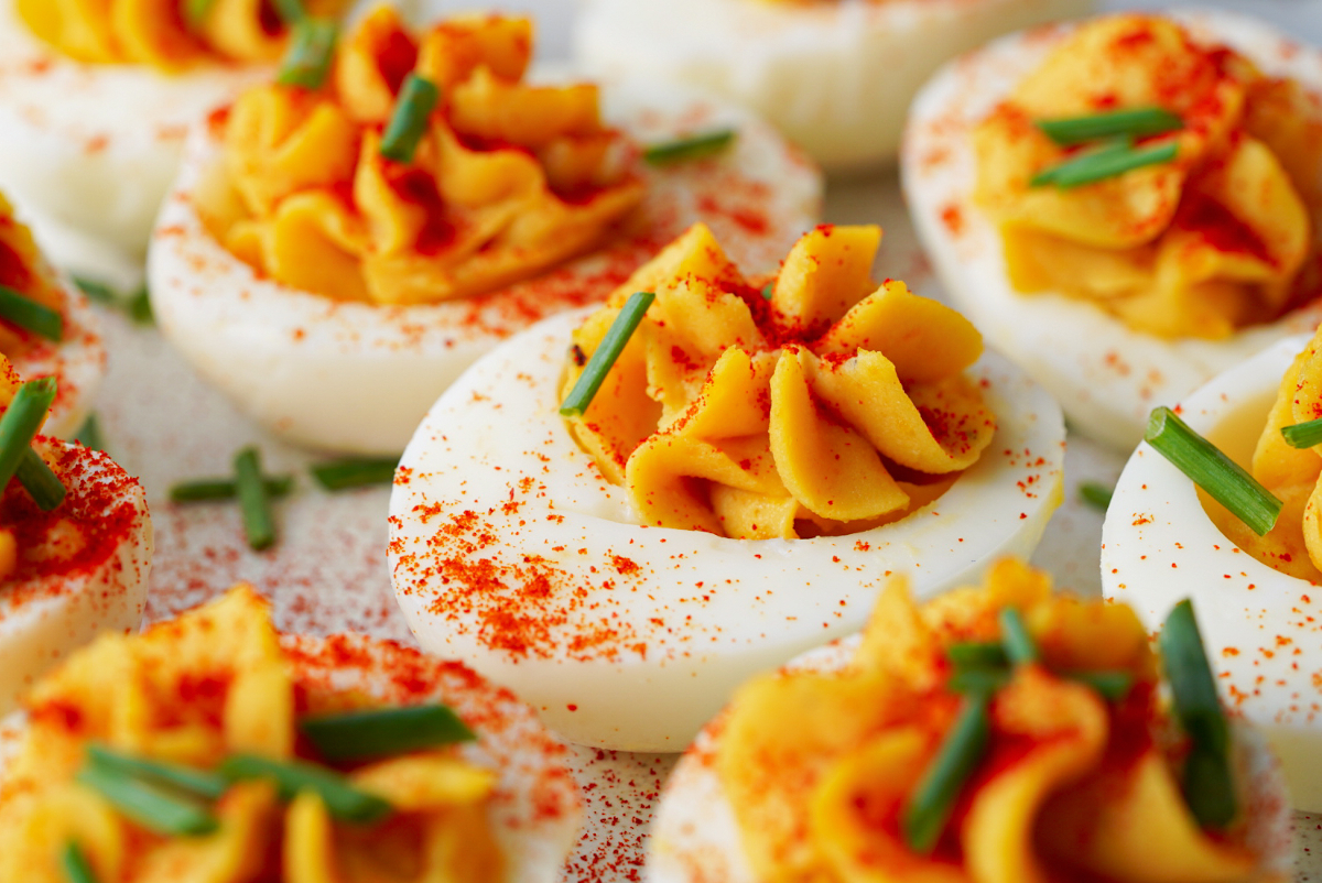 Hummus Deviled Eggs