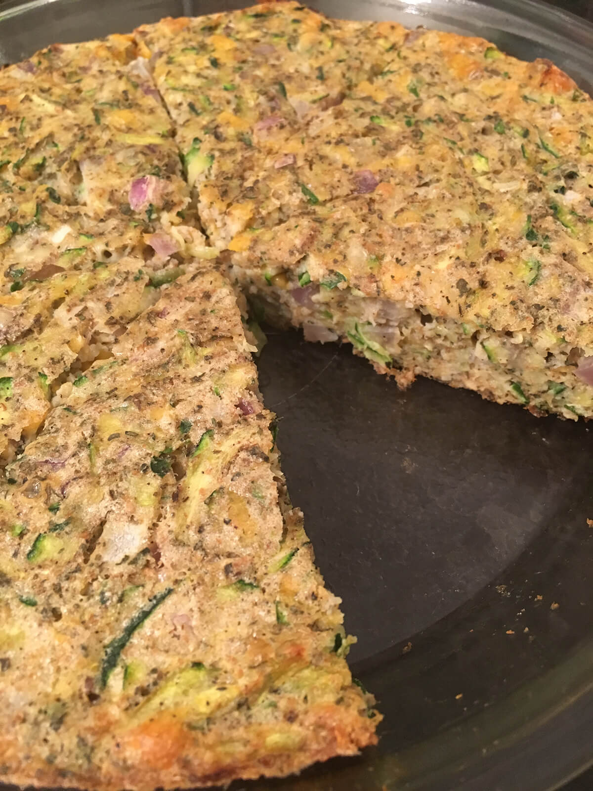 Crust-less Zucchini Quiche