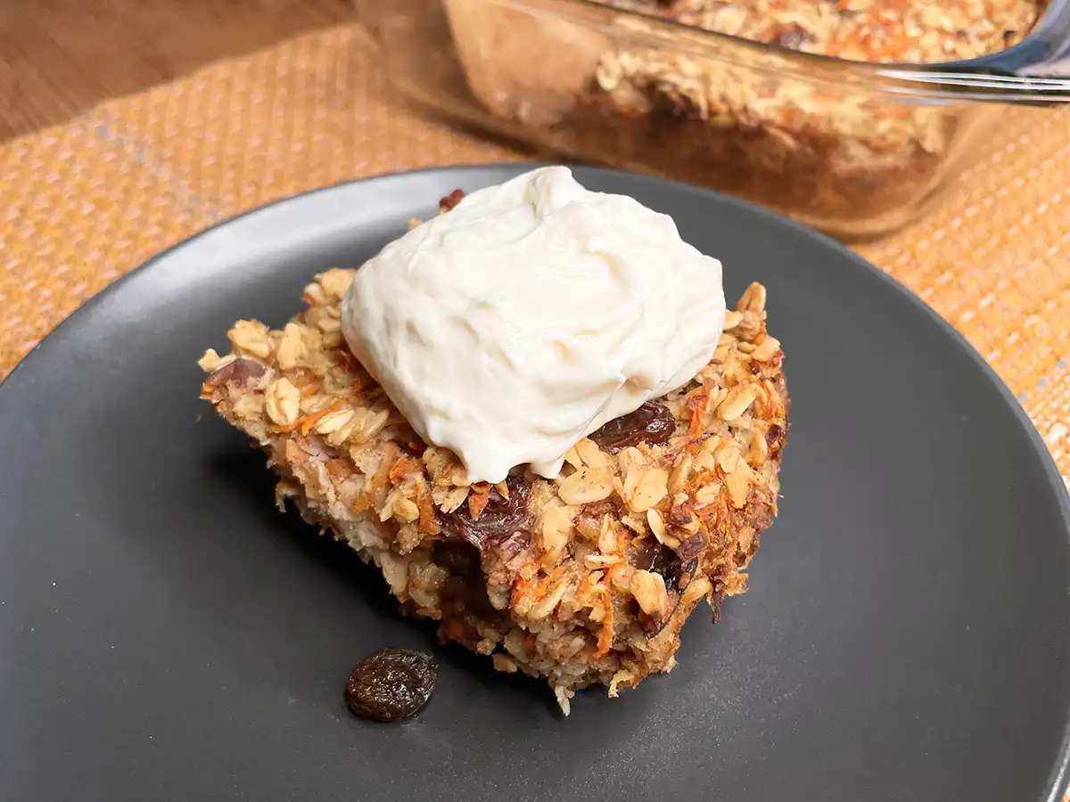 Carrot Cake Baked Oatmeal WAG Nutrition