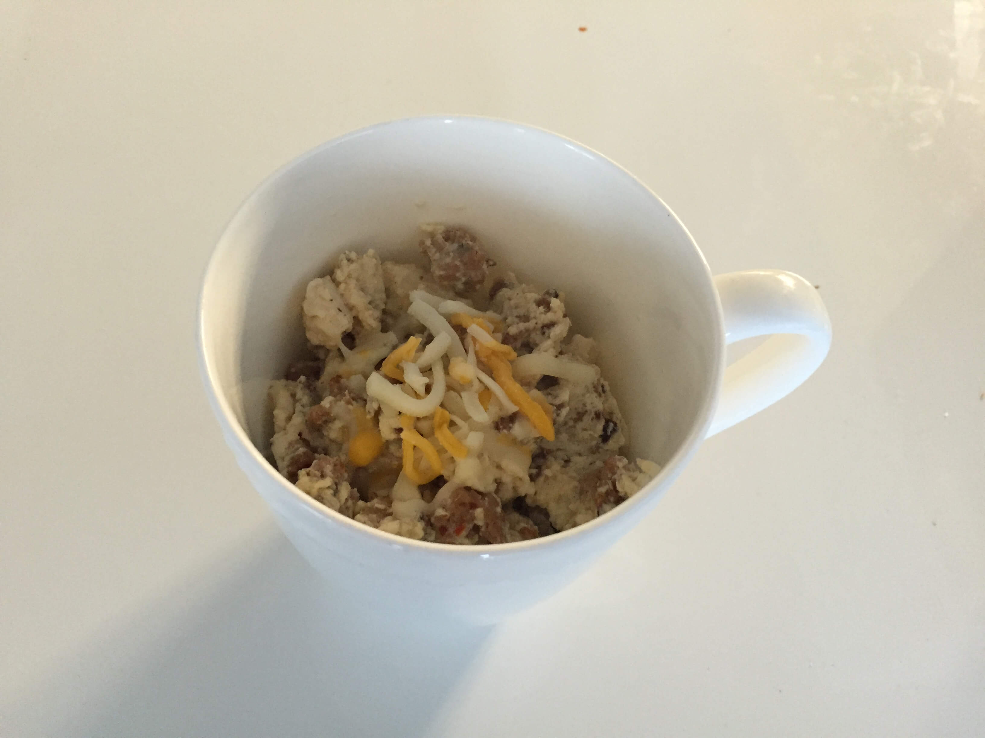 30 Days of Egg Whites: Canadian Turkey Sausage, Cheese and Egg Scrambler