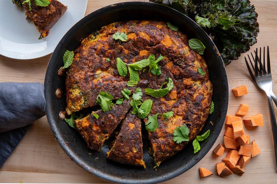 Sweet Potato & Sausage Tortilla Española