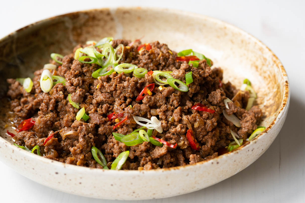 Mongolian-Inspired Ground Beef