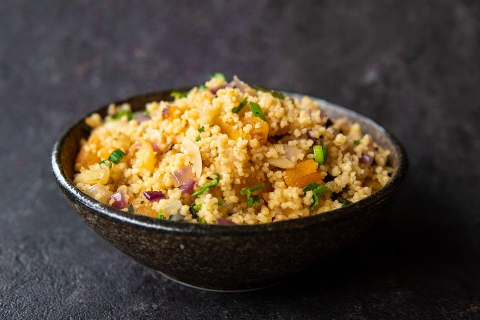 Couscous with Apricot, Mint and Almonds