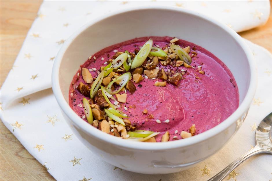 Smoky Savory Beet and Yogurt Bowl