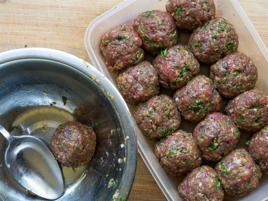 Greek Bison Meatballs